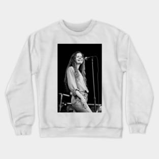 Edie Brickell BW Photograph Crewneck Sweatshirt